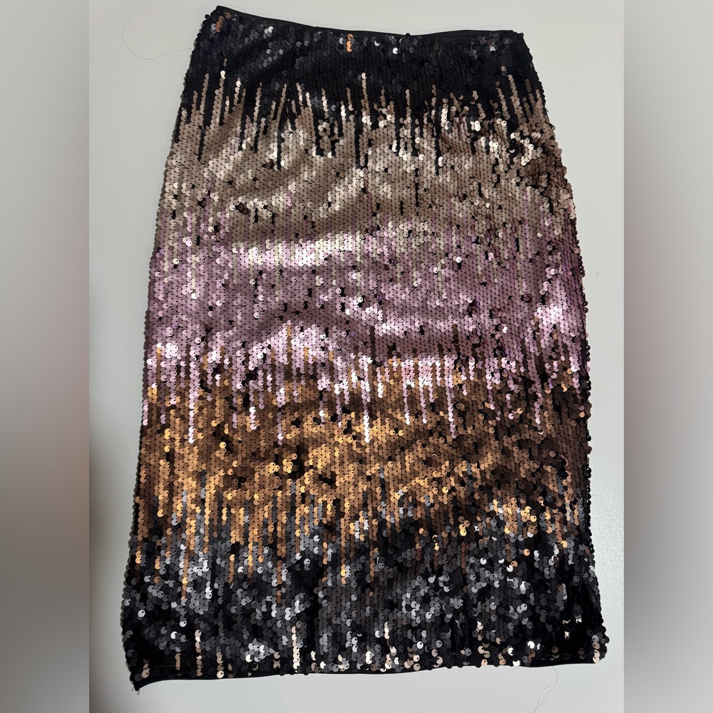Sequin multicolor midi Skirt - Picture 5 of 12